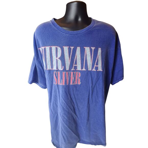 Nirvana Band T Shirt Mens 2XL Sliver Graphic Tee Grunge Distressed Vintage Style - Picture 3 of 16